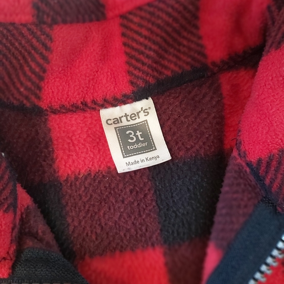 Plaid Fleece Sweater - Picture 2 of 3